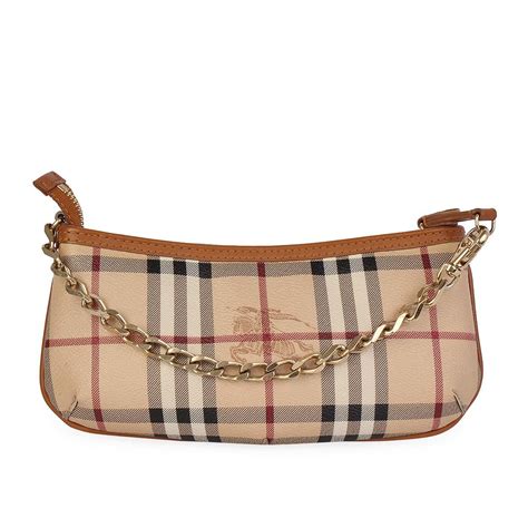 burberry haymarket clara wristlet clutch|BURBERRY Haymarket Check Clara Pochette Chocolate.